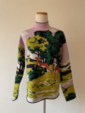 MAEVE "Paint by Number Landscape" Sweater ~ Medium